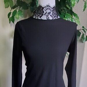 Lace-trimmed Ribbed Top